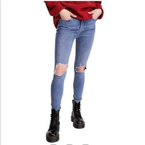 Free People Busted Knee Skinny Jeans NWT